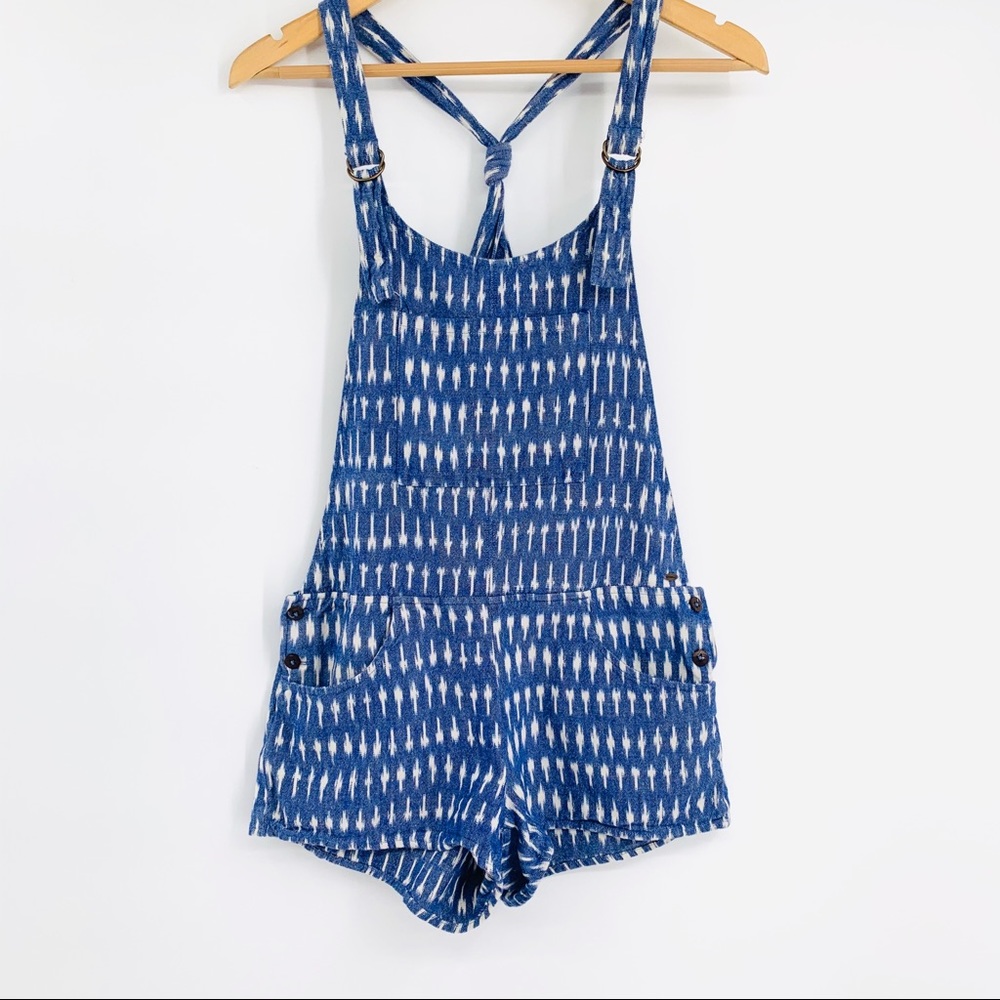 O’NEILL S blue/white linen overalls/romper
